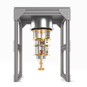 quantum processor 3D model