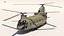 3D ch-47 chinook helicopter army model