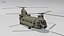 3D ch-47 chinook helicopter army model