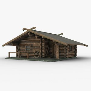 hunting house 3d obj