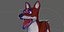 Dhole aparejado (perro salvaje)