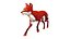 Dhole aparejado (perro salvaje)