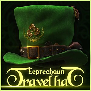 leprechaun travel hat 3d max