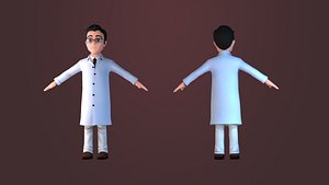 artoon doctor man worker disney illustration character