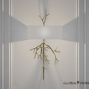 Global Views Twig Electrified wall sconce