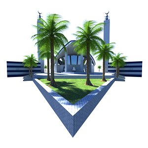 3D aspire mosque doha qatar