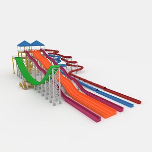 Waterpark Slide 12 3D model