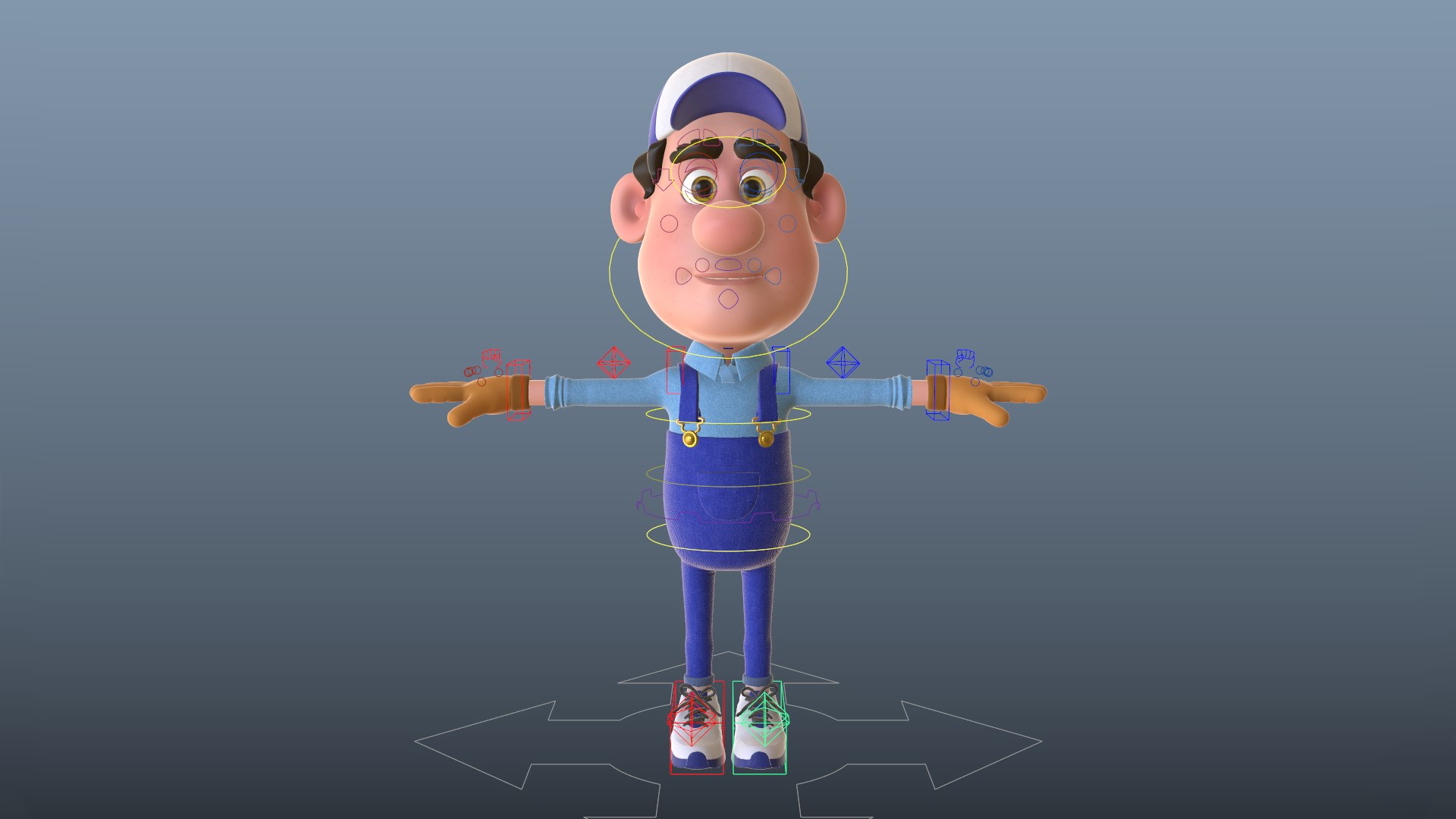 3D Model Cartoon Plumber - TurboSquid 1470489