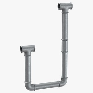 Galvanized Steel Pipe Letter J