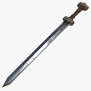 Fantasy Sword RPG Roman Spatha Gladius Xiphos Knife One Handed Machete Sword Blade Xiphe Kopis model