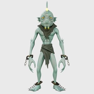 Humanoid monster 3D model