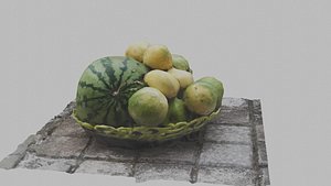 fruit basket 3D model