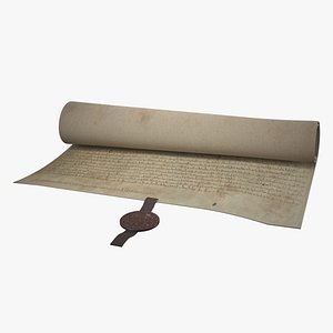 Magna Carta Scroll 3D