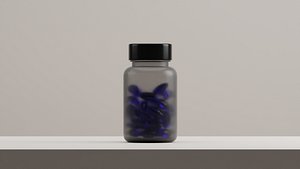 Pills jar 3D