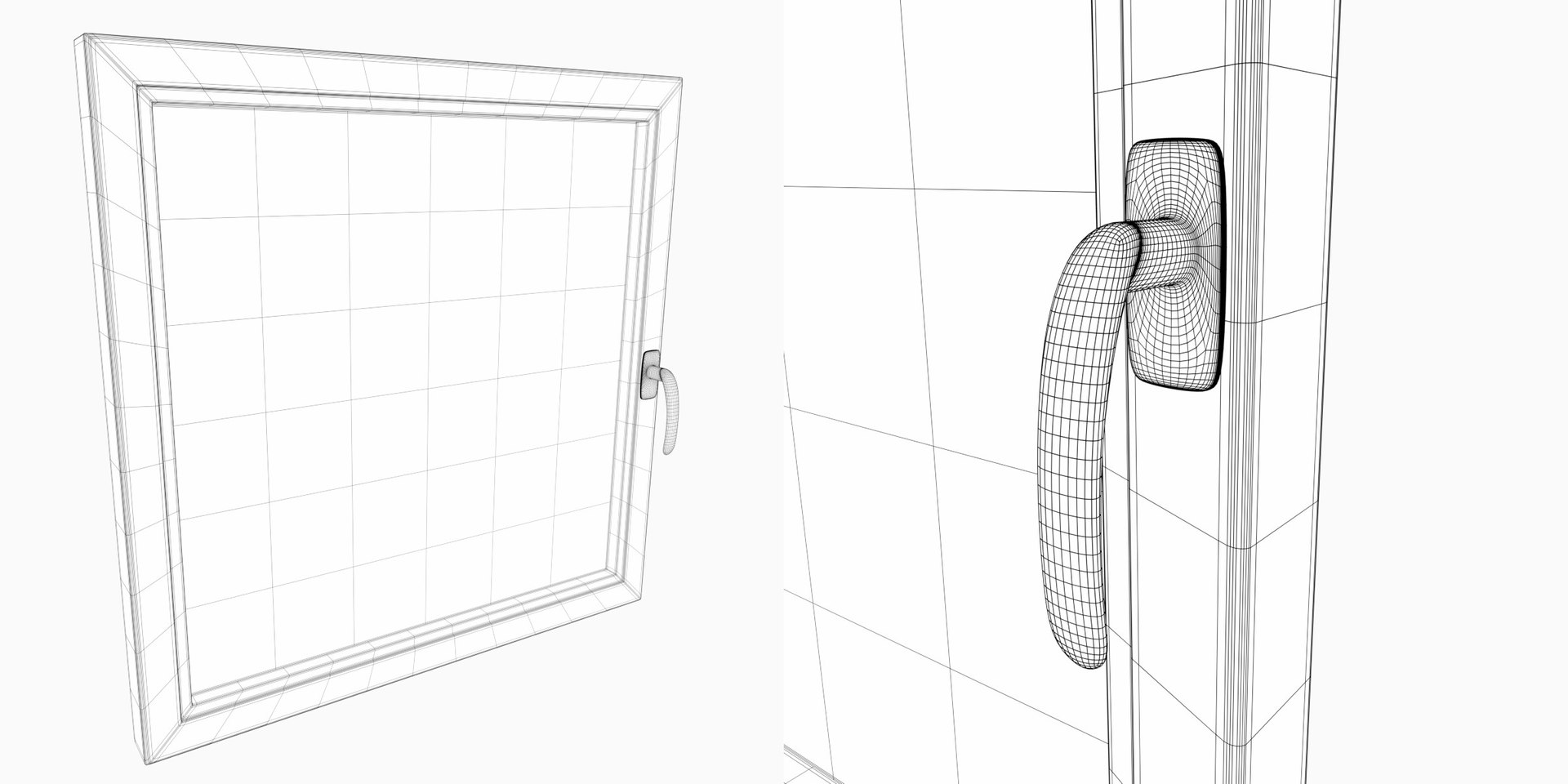 Square Window Frame 3D - TurboSquid 1700610