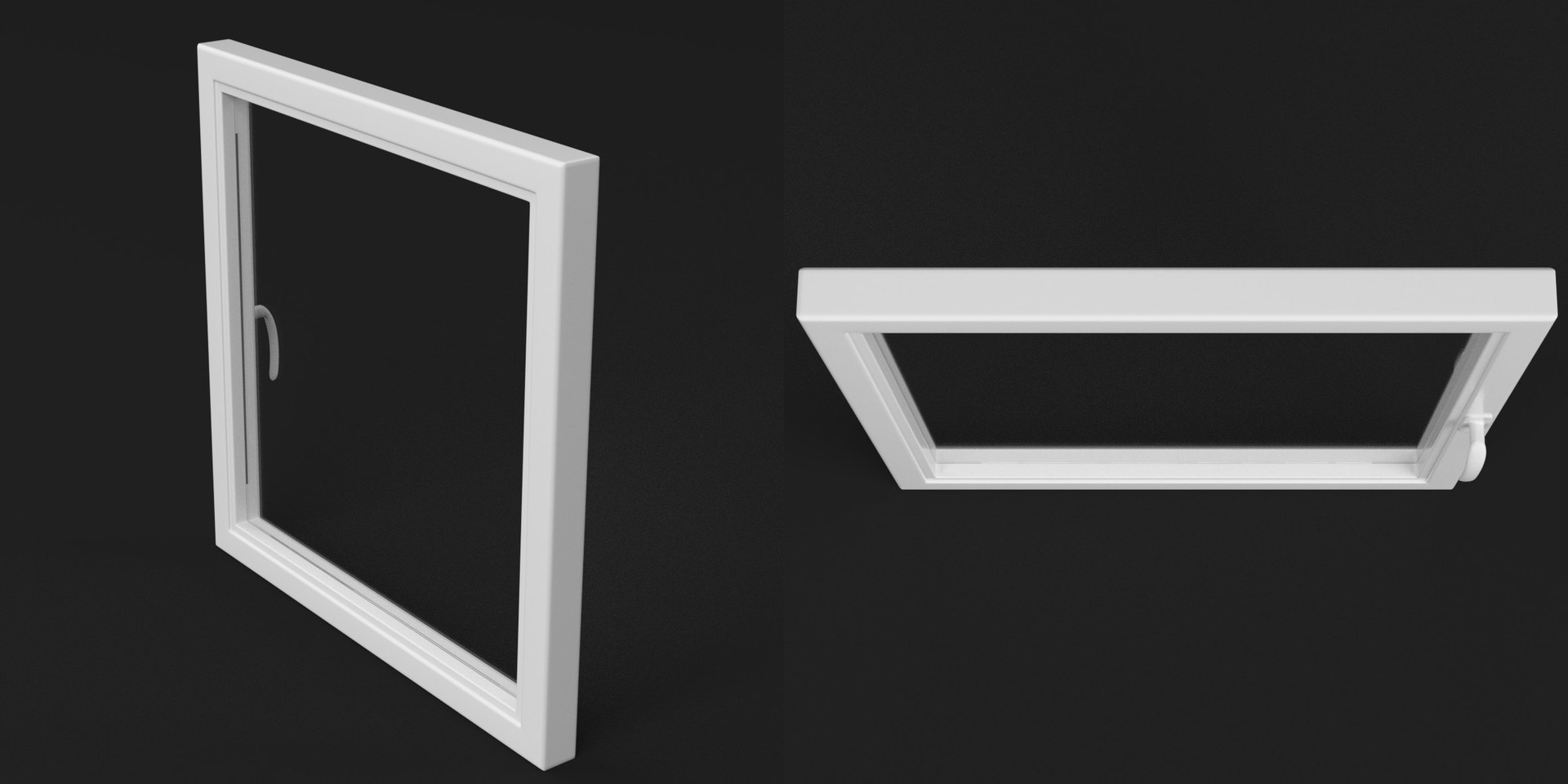Square Window Frame 3D - TurboSquid 1700610