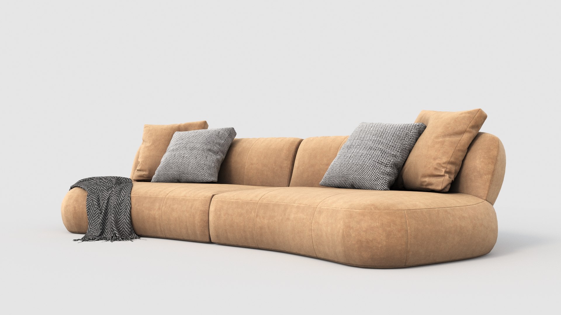 Molteni Surf Sofa 3D Model TurboSquid 2022954