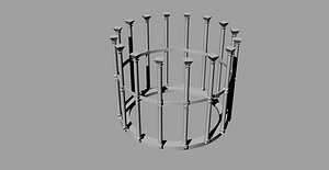 victorian gasholder 1:750 3D model