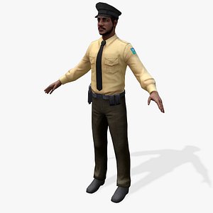 3d games arabic civilians guard model