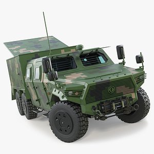 Dongfeng Drone Launch Vehicle CTL-181 Pixel with Drone Rigged 3D