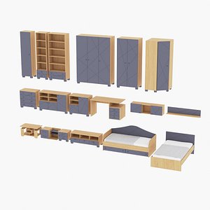 3D Collection of modern furniture 