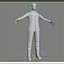 3d rigged worker man model