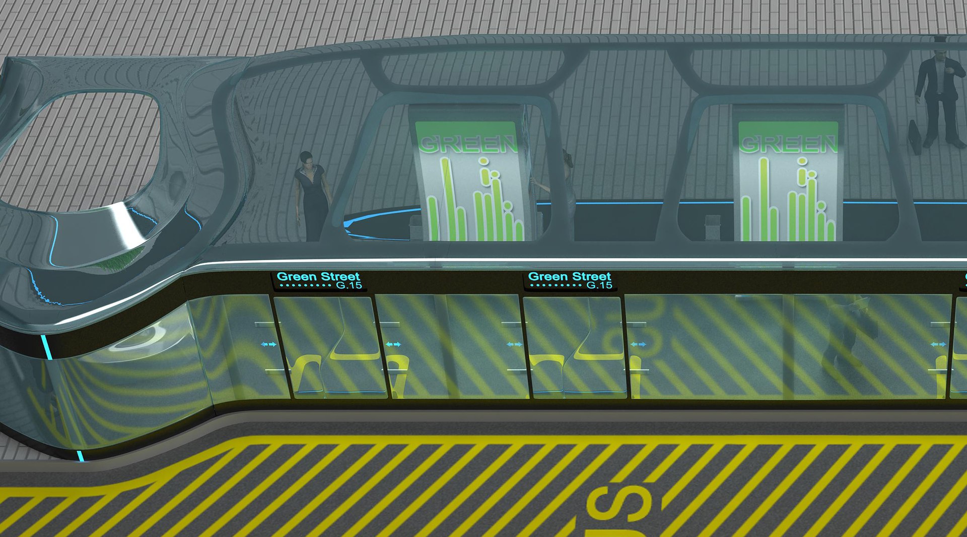 Bus Stop Design 3d Model