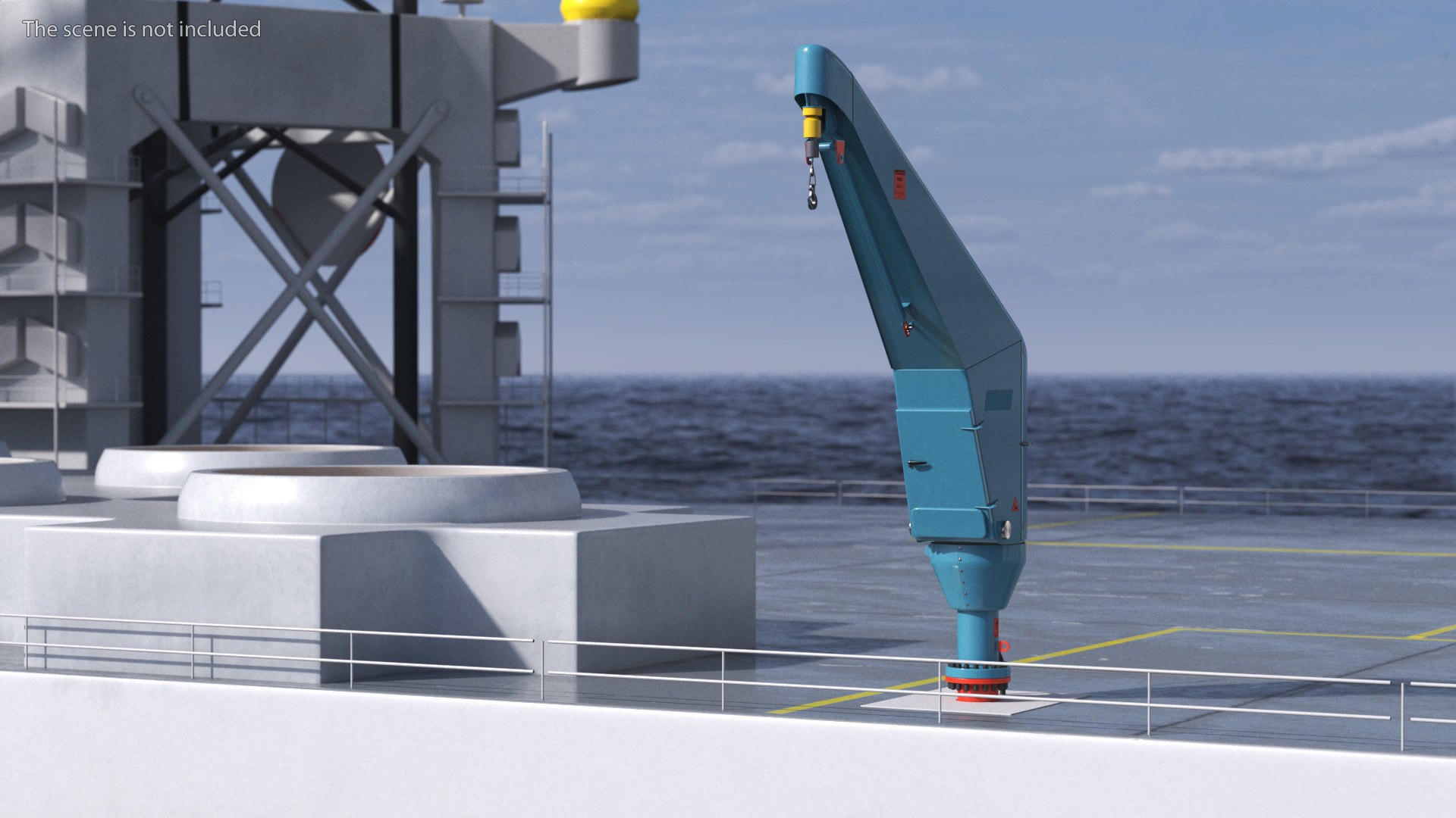 3D Crane For Offshore Platform Rigged For Maya Model - TurboSquid 2359158