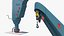 3D Crane for Offshore Platform Rigged for Maya model