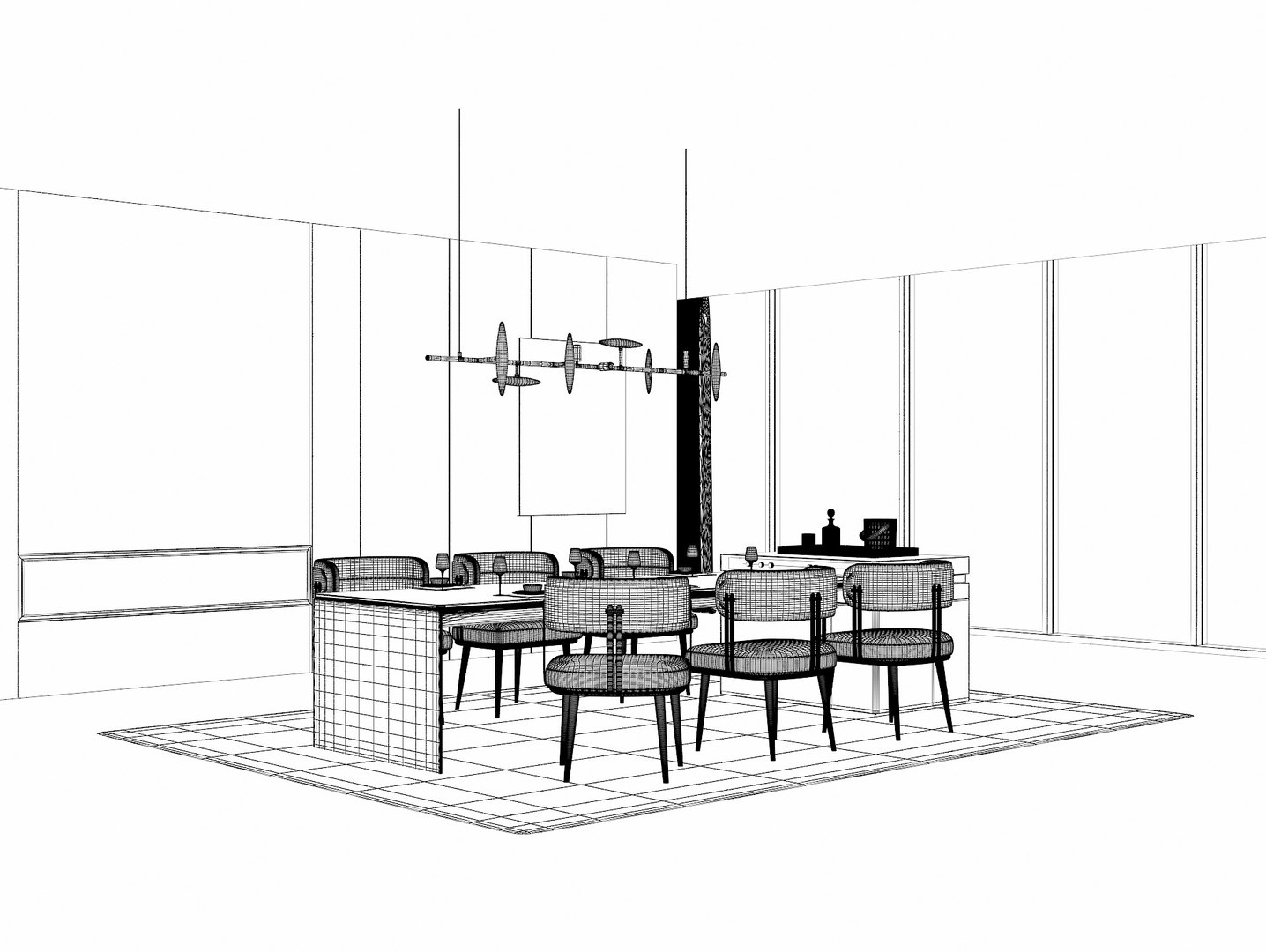 3D Model Modern Restaurants - TurboSquid 2172336