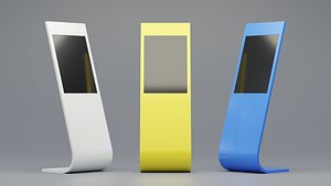 Sample Model of information kiosk with touchscreen