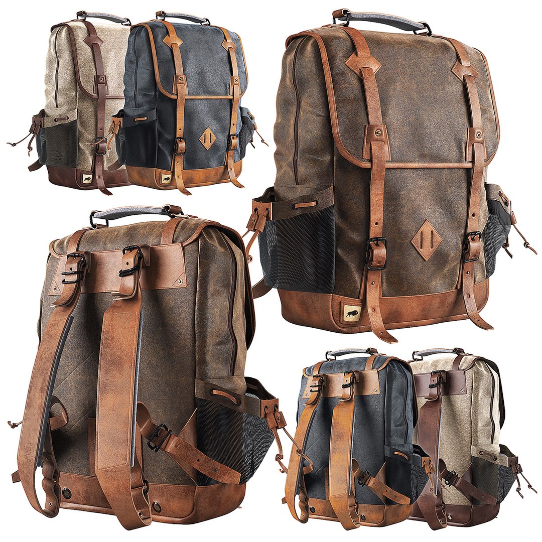 Vintage Canvas Backpack (Dakota Collection)