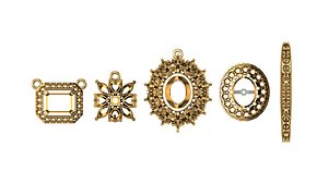 cad beautiful tops pendant 3D model