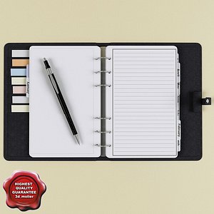 3d model agenda organizer