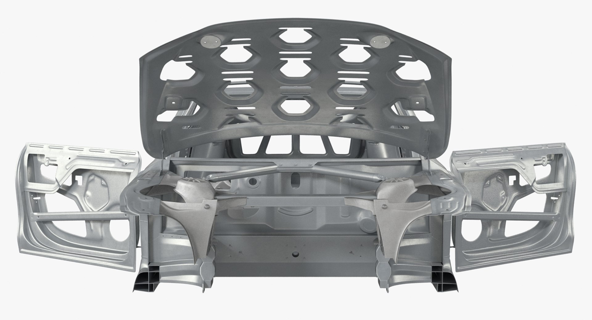 Tesla S Frame Rigged 3d Max