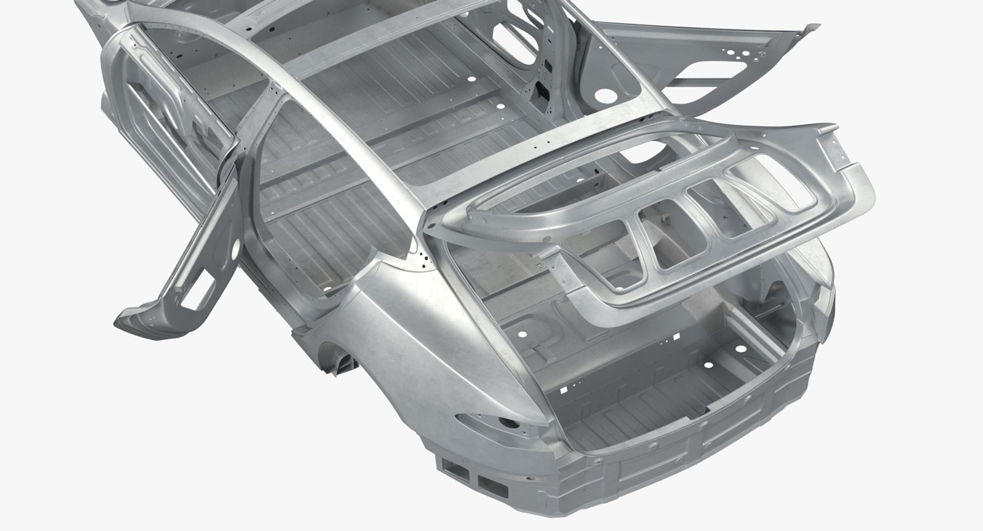 Tesla S Frame Rigged 3d Max