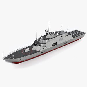 3d model uss fort worth lcs-3