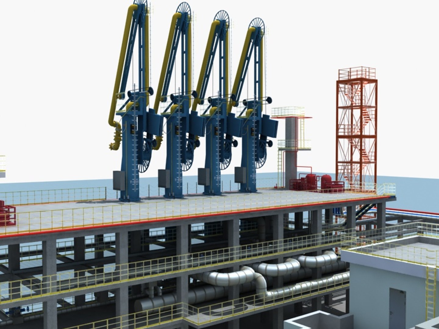 Lng Loading Wharf Model - TurboSquid 1431081