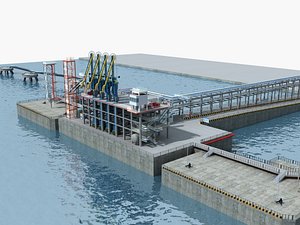 lng loading wharf model