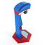 Arcade game machines and table games 5in1 3D model