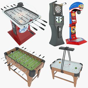Arcade game machines and table games 5in1