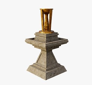 Ancient Torch Plartform 3D model