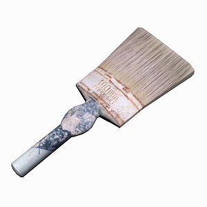 3d used paint brush