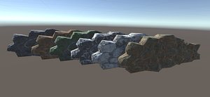3D stone fence