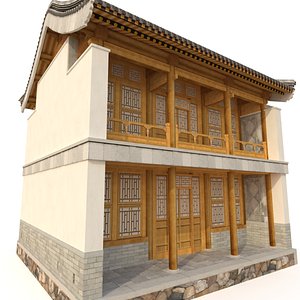chinese storey building model
