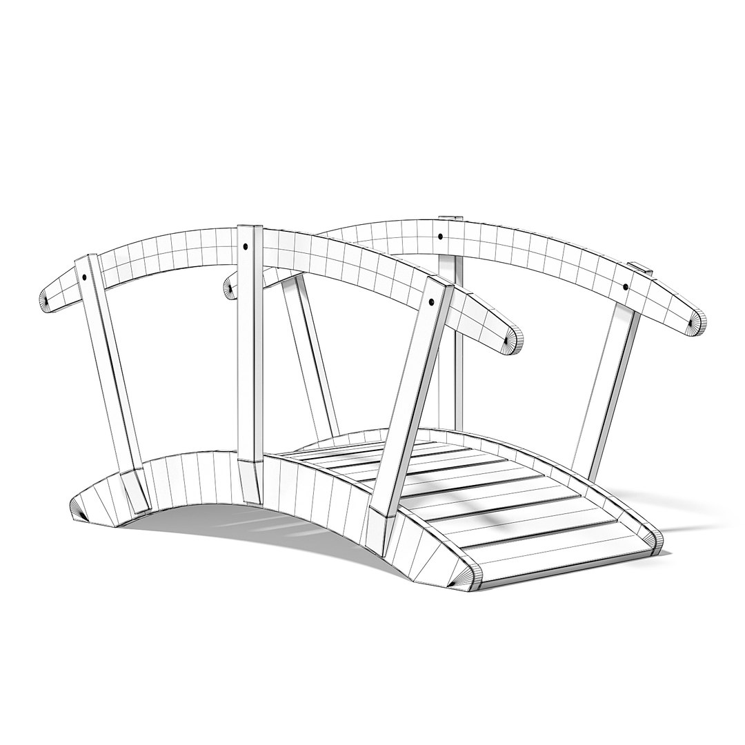Small Bridge Wood Model - TurboSquid 1339813