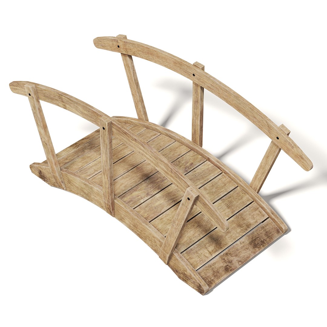 Small Bridge Wood Model - TurboSquid 1339813