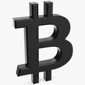 bitcoin symbol plastic model