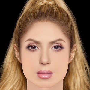 3D model Shakira Head - No Hair - Low poly head for game