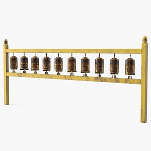 3D model Bronze Prayer Wheel